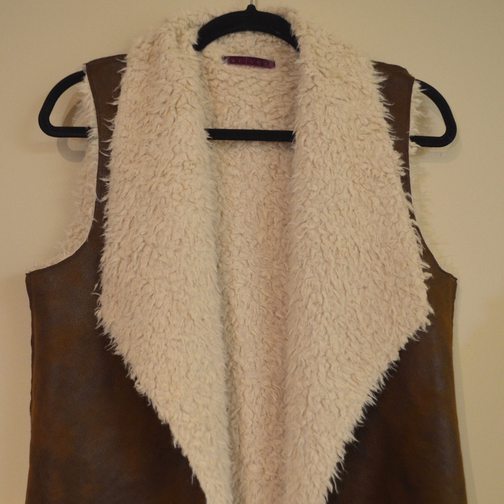 Super soft faux leather vest!